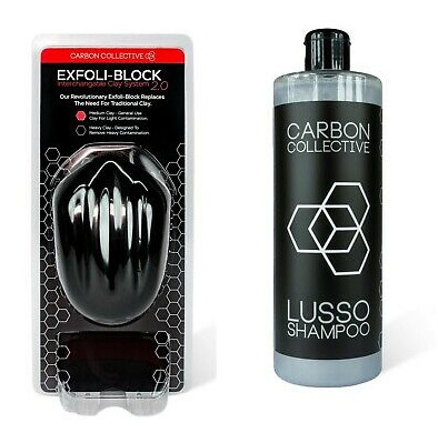 Carbon Collective Exfoli-Block 2.0 and Lusso Shampoo | Shop At Just Car Care