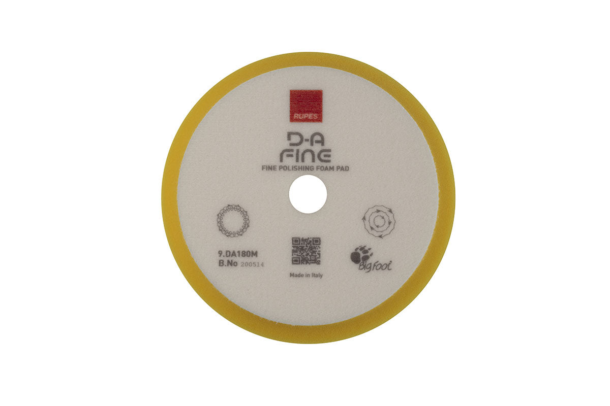 Rupes Yellow Fine Polishing High Performance Foam Pad 5 Inch | Shop At Just Car Care