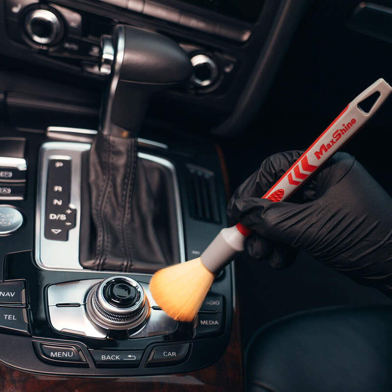 Maxshine Detailing Brush – Red & Grey - Ultra Soft 12mm (Medium)