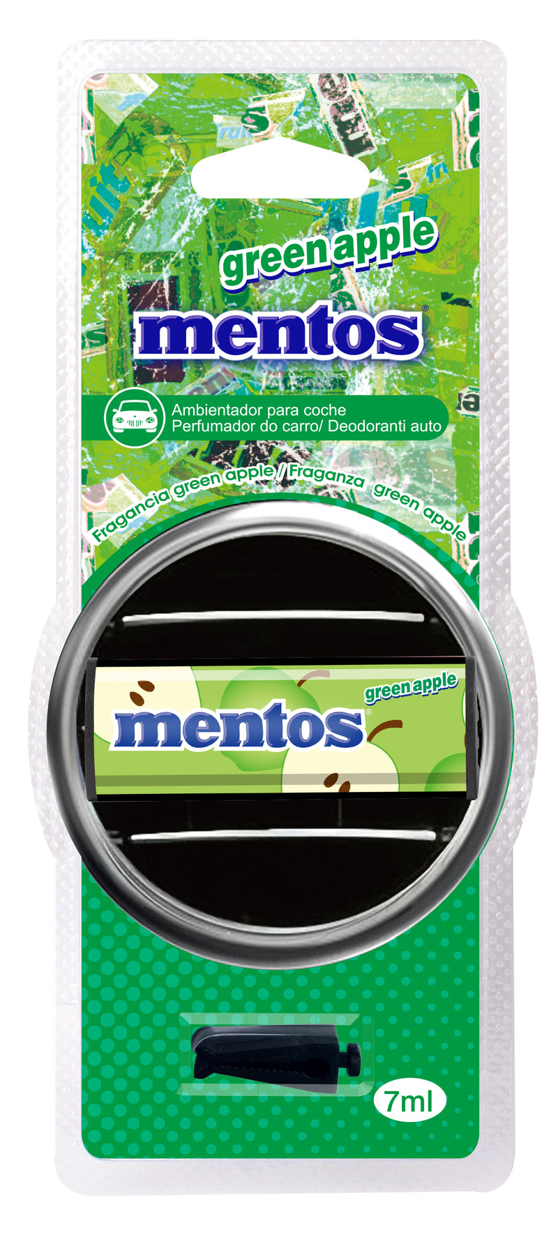 Mentos Vent Air Freshener - Green Apple