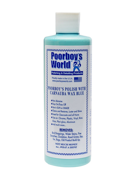 Poorboys World Polish with Carnauba - Blue, 473ml | Shop At Just Car Care