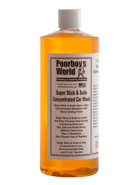 Poorboys World Slick and Suds Shampoo, 946ml | Shop At Just Car Care