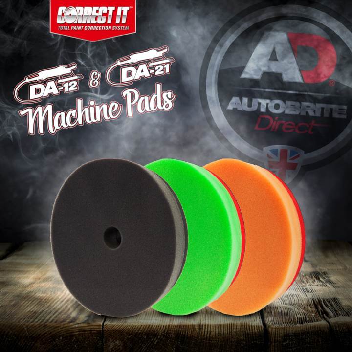 AutoBrite Direct, Correct It! Dual Action Machine Polishing Pads, 3inch & 5inch - Just Car Care 