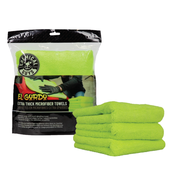 Chemical Guys El Gordo Microfibre Towel (3 Pack)