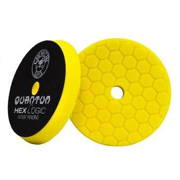 Chemical Guys Yellow Quantum HEX-LOGIC Pad (Heavy Cut) 5.5 inch - Just Car Care 
