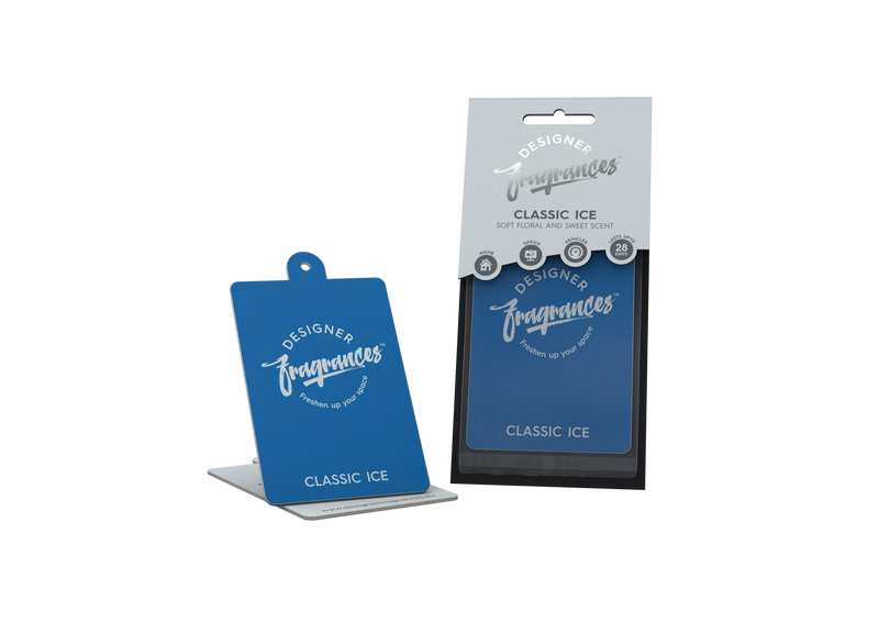 Designer Fragrances Classic Ice Hanging Air Freshener - Just Car Care 