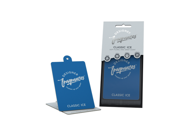 Designer Fragrances Classic Ice Hanging Air Freshener - Just Car Care 