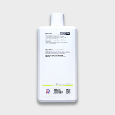 ValetPRO, Classic Tyre Dressing 500ML | Shop At Just Car Care