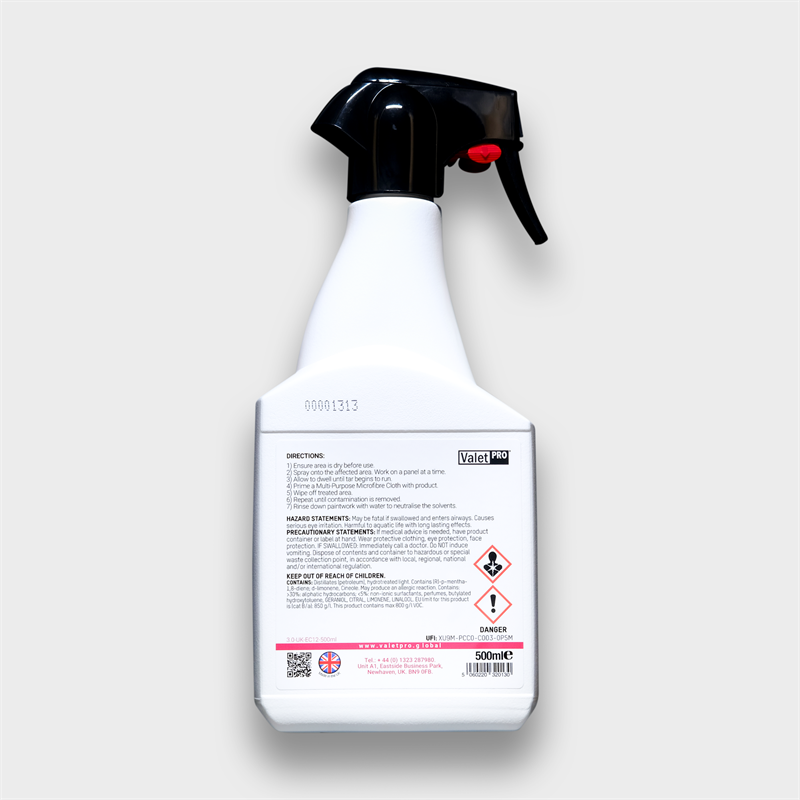 ValetPRO, Citrus Tar & Glue Remover 500ML | Shop At Just Car Care
