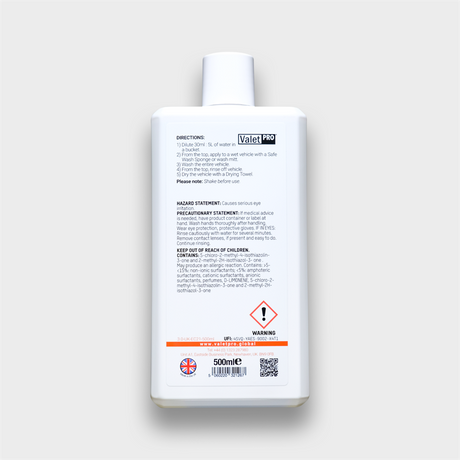 ValetPRO, Advanced Poseidon Car Wash Shampoo 500ML | Shop At Just Car Care