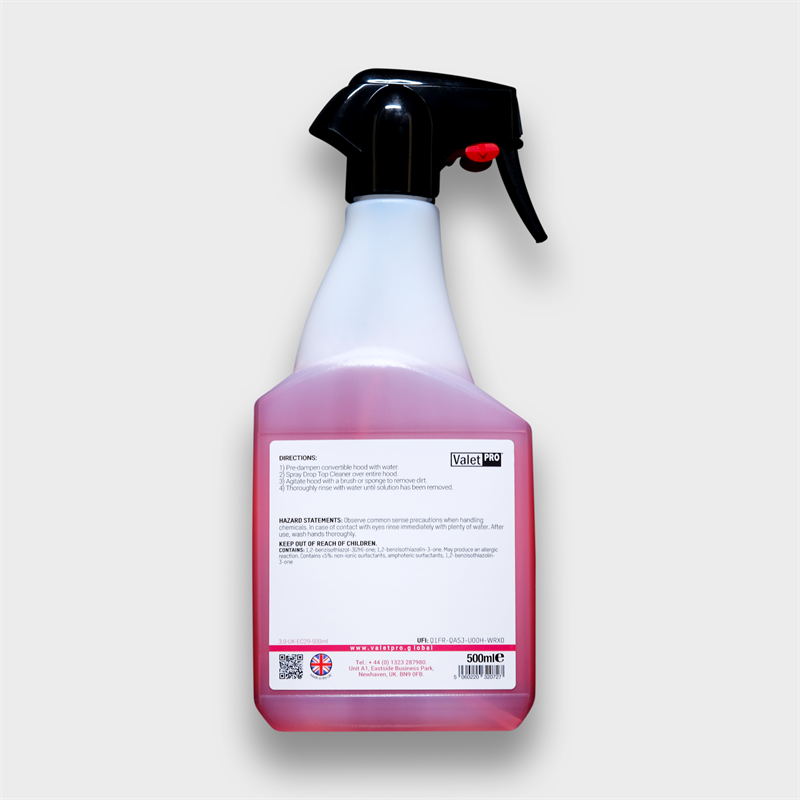 ValetPRO, Drop Top Cleaner, 500ml | Shop At Just Car Care