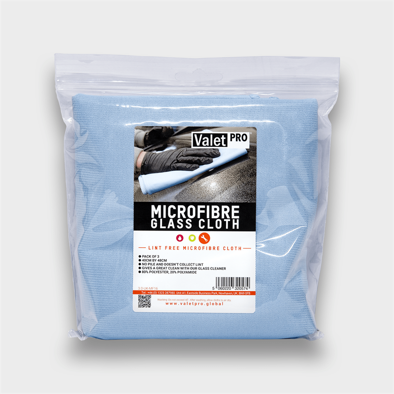 ValetPRO, Microfibre Glass Cloth (3 Pack) | Shop At Just Car Care