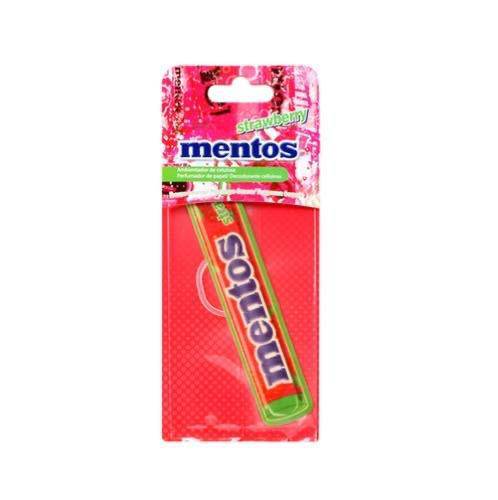 Mentos Strawberry Hanging Paper Air Freshener - Just Car Care 