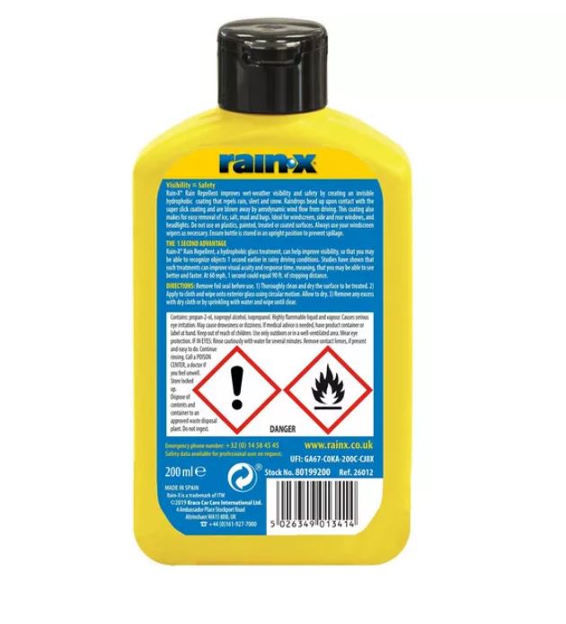 Rain-X Rain Repellent - Application Guide 