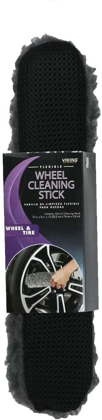 Viking, Flexible Wheel Cleaning Stick with Soft Microfibre Brush - Just Car Care 