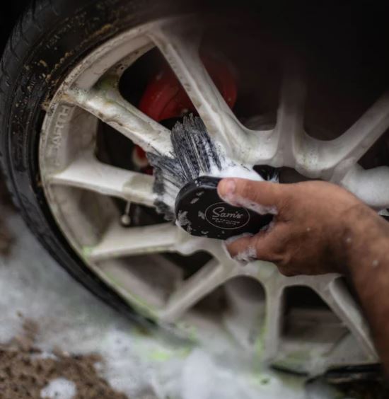 Sam's Detailing Flagged Tip Wheel Brush | Wheel Faces & Spokes Brush